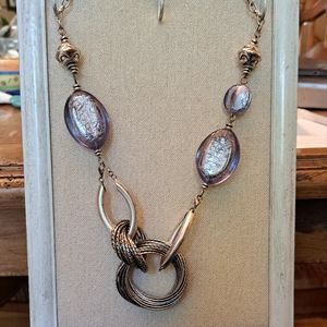 Premier designs silvertone necklace